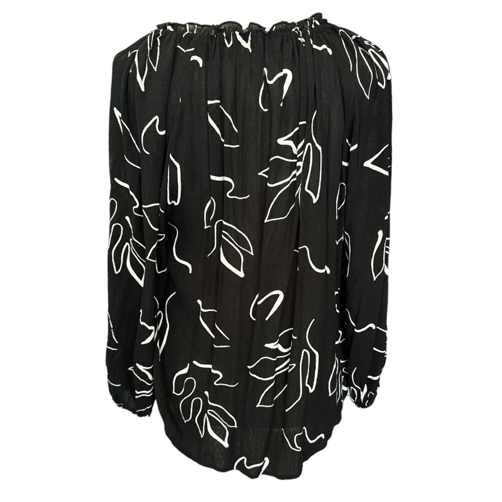 Z Supply Black White Print Athena Top Size Small - Picture 6 of 9